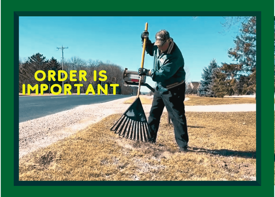 Order of Lawn Care in Spring